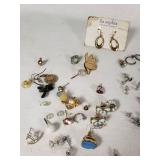 Lot of Jewelry Including Lia Sophia Earrings, Rings, and Various Earrings