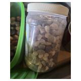 Rock Tumbler Items with Assorted Stones and Polishing Grits