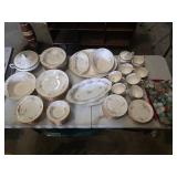 Set of Pope-Gosser Sterling China Dinnerware - Uncounted