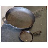 2 Cast Iron Skillets - One is a Food Network Skillet