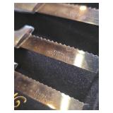 Vintage French Stainless Steel Knife Set and Humko Co. Utensil Set