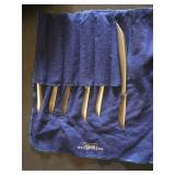 Vintage French Stainless Steel Knife Set and Humko Co. Utensil Set