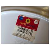 Simply Summer Clam Bake Collection Melamine Dinnerware Set including Oval Platters and Star-Patterned Serving Tray