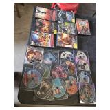 PlayStation 2 Video Games Collection including Guitar Hero III: Legends of Rock, Sly Cooper, and Baldur