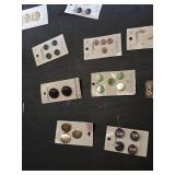 Lot of Assorted Buttons and Sewing Supplies Including La Mode and La Petite