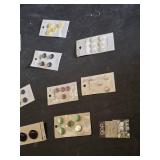 Lot of Assorted Buttons and Sewing Supplies Including La Mode and La Petite