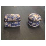 Decorative Porcelain Trinket Boxes, Mini Urn and Decorative Chest