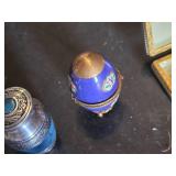 Decorative Porcelain Trinket Boxes, Mini Urn and Decorative Chest