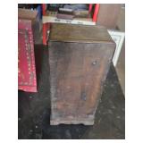 Hand-Painted Wooden Cabinet and Floral-Patterned Wooden Shelf