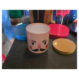 Set of Nutcracker-Themed Decorative Nesting Boxes and Lids
