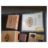 Lot of Cigar Boxes Including La Aroma de Cuba and Arturo Fuente