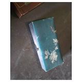 Antique Metal and Wooden Boxes with Sorry Board Game Box Only