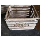 Wooden Crates and Boxes Including "Flowers & Garden" Label
