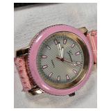 Geneva and Guess Watches including Pink and Purple Band Models, and Black Band Model - Untested