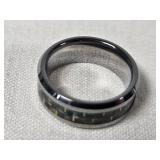 Tungsten Carbide Ring with Carbon Fiber Inlay