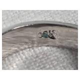 Sterling(?) Silver Horseshoe Ring