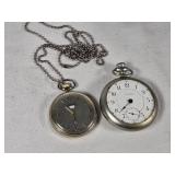 Milan and Waltham (no glass) Pocket Watches - Untested
