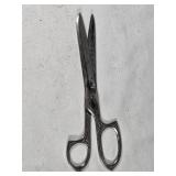 Antique Engraved Steel Scissors by Brunhill USA