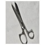 Antique Engraved Steel Scissors by Brunhill USA