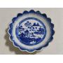 Canton Blue & White Scalloped Edge Plate