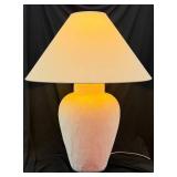 American Lamp Company Ceramic Table Lamp with Textured Base & Shade (Circa 1985)