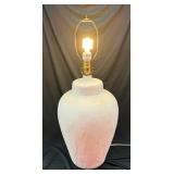 American Lamp Company Ceramic Table Lamp with Textured Base & Shade (Circa 1985)