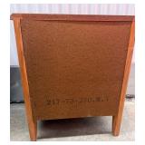 Vintage White Furniture Company Wood Nightstand/End Table with Open Shelf and Drawer