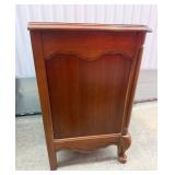 Vintage White Furniture Company Wood Nightstand/End Table with Open Shelf and Drawer
