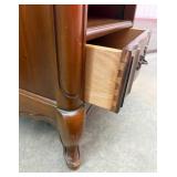 Vintage White Furniture Company Wood Nightstand/End Table with Open Shelf and Drawer