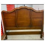 White Furniture Co. Carved Bed Frame with Headboard & Footboard - Vintage Solid Wood