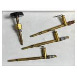 Antique Gas Lantern Mantle Regulator Valve Kit with Brass Tubing and Fittings