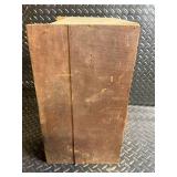 Antique Wooden Apothecary Cabinet with 3 Small Top Drawers and Large Drawers