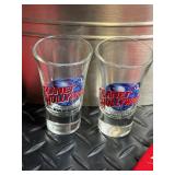 Galvanized Beer Caddy with opener Planet Hollywood Shot Glasses 1996 Atlanta Olympics Shot Glasses MLB All Star Game Can Coozies