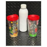 Tervis Disney Pixar Toy Story Tumblers & White Insulated Water Bottle (Lot of 3)