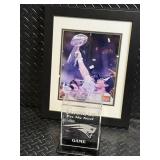 Framed NFL New England Patriots Super Bowl Trophy Celebration Photo Print with Acrylic New England Patriots Bank