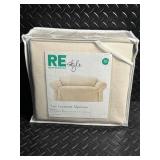 Room Essentials 1 pc Loveseat Slipcover Sailcloth Natural Fits 58-73 in
