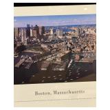 Boston, Massachusetts Skyline - Panoramic Framed Cityscape Print