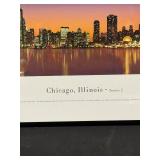 Chicago, Illinois - Series 2 Framed City Skyline Print
