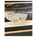 The First & Last Hurrah - Boston Bruins vs Montreal Canadiens at the Boston Garden (Framed Print)