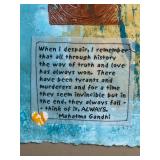 Mahatma Gandhi Quote Framed Print - Inspirational Wall Art