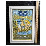 Excelsior Oktoberfest Poster Print Pencil Signed and numbered 20/190 2012 Framed - Excelsior Brewing Company