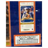 New York Mets 50th Anniversary Framed Collage with Bobby Ojeda Card & 2012 Santana No-Hitter Ticket