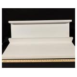 White Painted Wall Shelving  Crown Molding, Assorted Lengths