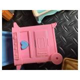 Fisher-Price Kitchen Playset - 2006 Mattel Multi-Color Plastic Dollhouse Furniture