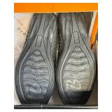 Bernie Mev Catwalk Black Silver Slip-On Shoes - Size 36