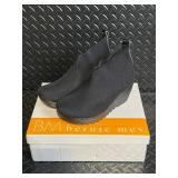 Bernie Mev Knit Chelsea Ankle Boots with Wedge Sole - Box Included