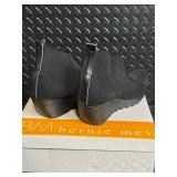Bernie Mev Knit Chelsea Ankle Boots with Wedge Sole - Box Included