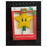 Nintendo Super Mario Star Light-Up Tree Topper - 9-Inch LED Indoor Plug-In