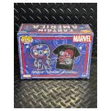 Funko POP! Tees Captain America Bobble-Head with T-Shirt - Marvel