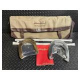Eddie Bauer Horseshoes Game Set with Carry Bag & Official Rule Book
